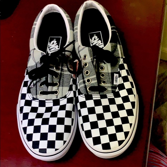plaid checkerboard old skool platform